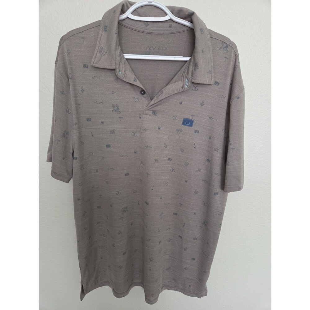 AVID Sportswear Salt Shores Performance Polo Size L